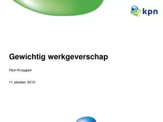 gewichtig werkgeverschap