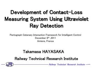 Development of Contact-Loss Measuring System Using Ultraviolet Ray Detection