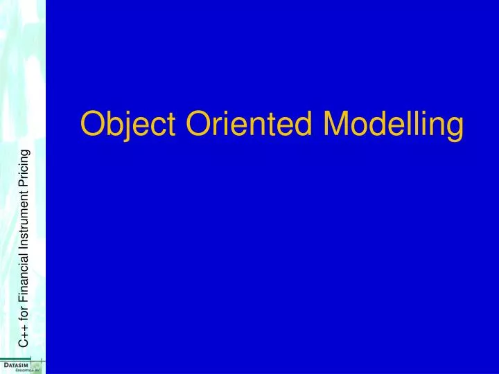 object oriented modelling