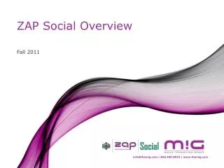 ZAP Social Overview