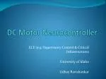 DC Motor Neurocontroller - slide 1