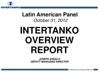 Latin American Panel October 31, 2012