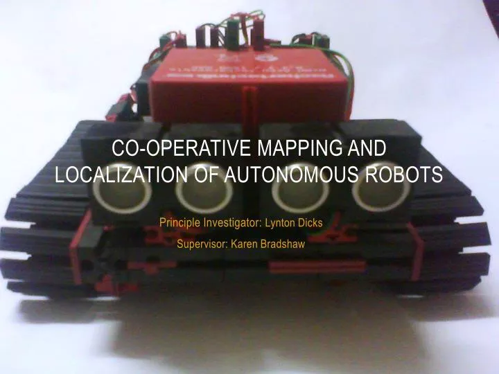 co operative mapping and localization of autonomous robots