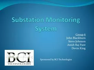 Substation Monitoring System