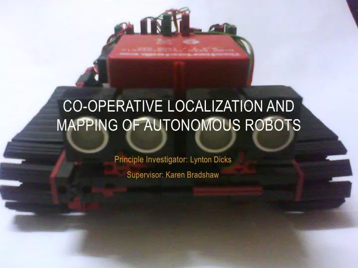 co operative localization and mapping of autonomous robots