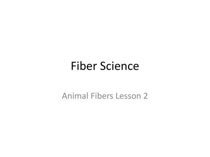 fiber science