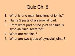 quiz ch 8