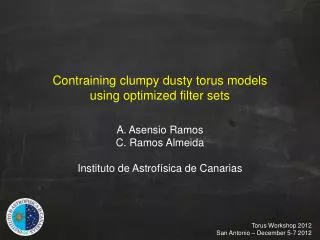 Contraining clumpy dusty torus models using optimized filter sets