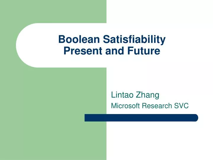 boolean satisfiability present and future