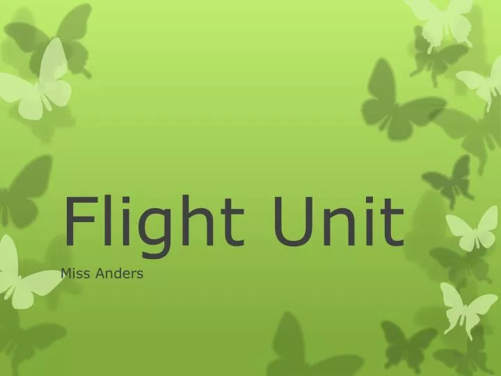 flight unit
