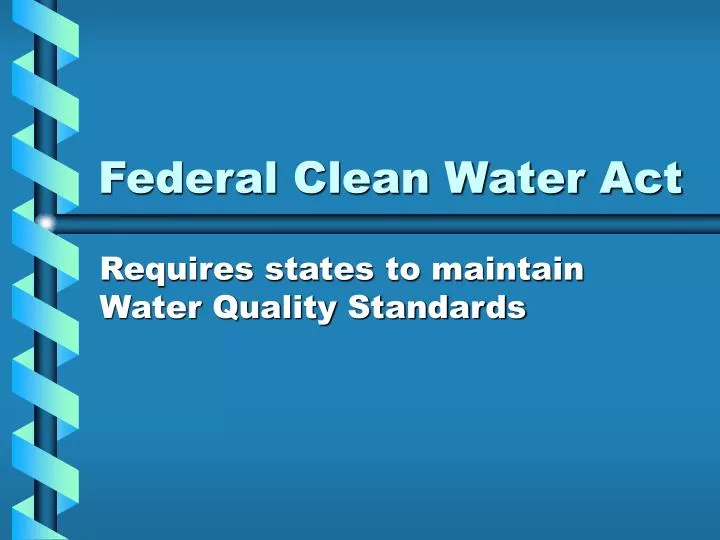 federal clean water act