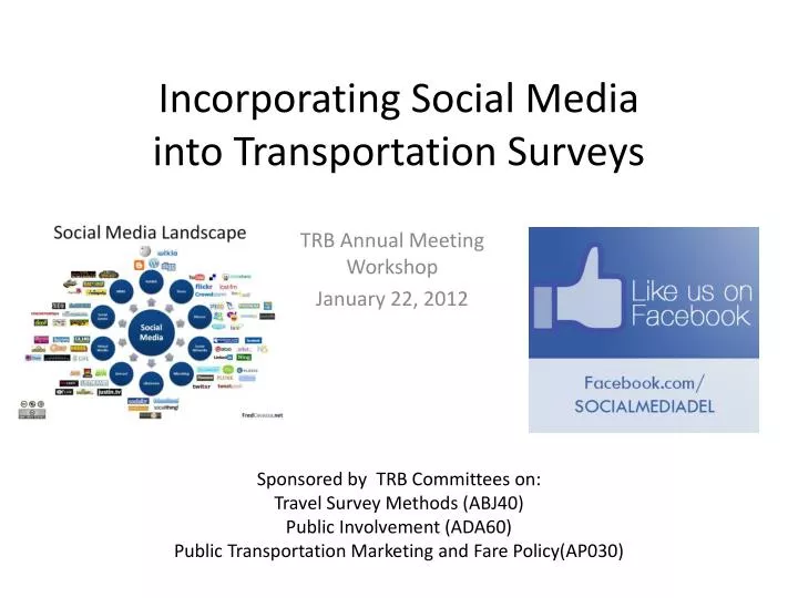 incorporating social media into transportation surveys