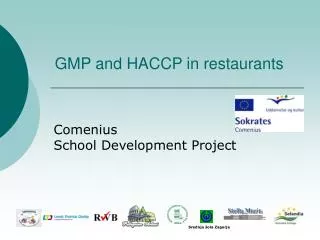 GMP and HACCP in restaurants