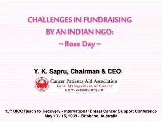 CHALLENGES IN FUNDRAISING BY AN INDIAN NGO: ~ Rose Day ~