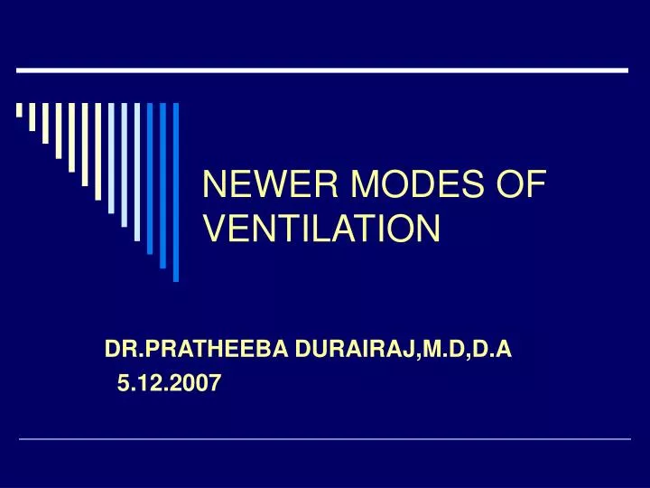 newer modes of ventilation