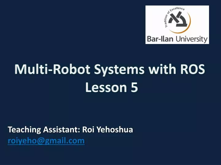 multi robot systems with ros lesson 5