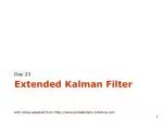 Extended Kalman Filter - slide 1