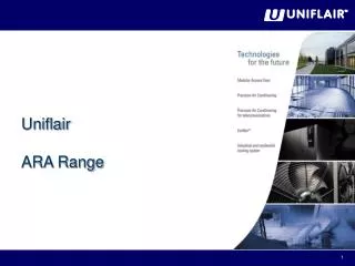 Uniflair ARA Range
