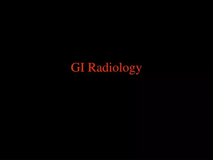 gi radiology