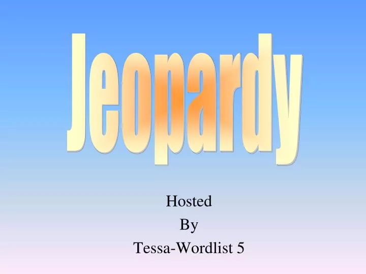 hosted by tessa wordlist 5