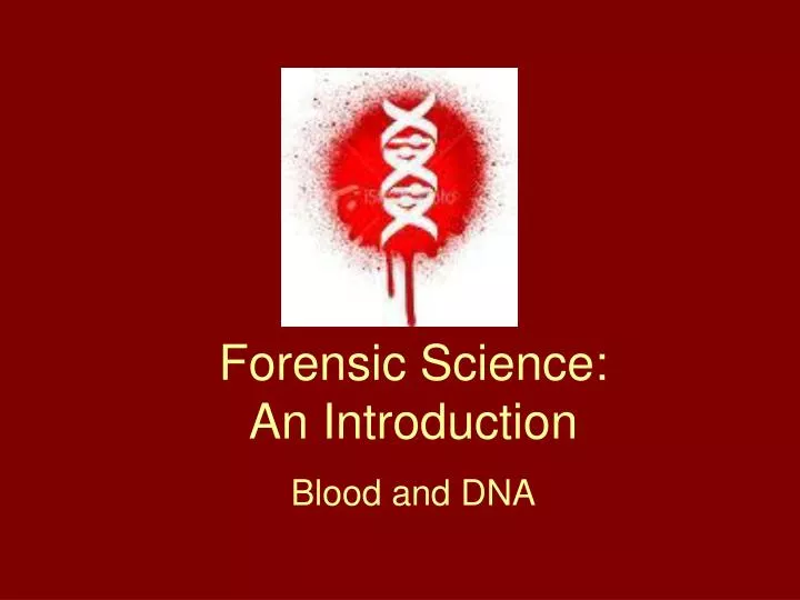 forensic science an introduction