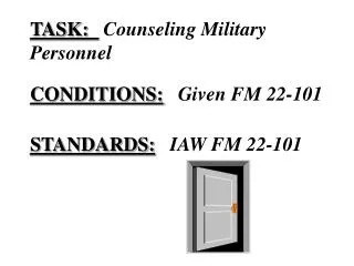 TASK: Counseling Military Personnel