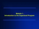 Module 1: Introduction to the Superfund Program - slide 1
