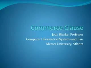 commerce clause