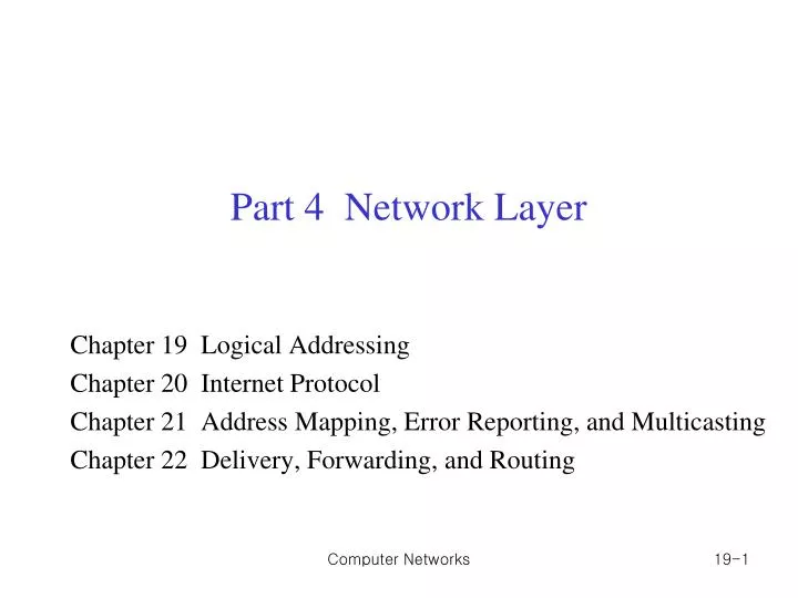 part 4 network layer