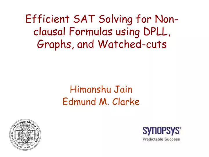 efficient sat solving for non clausal formulas using dpll graphs and watched cuts
