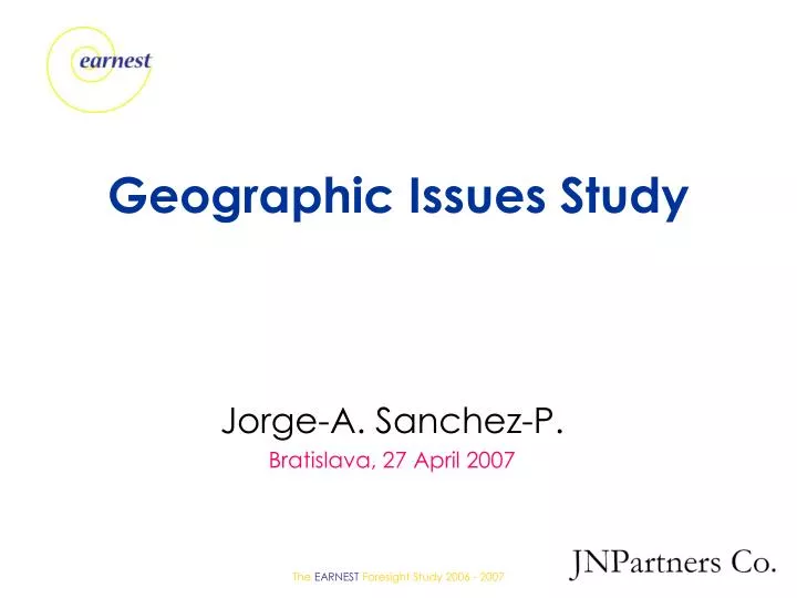 geographic issues study