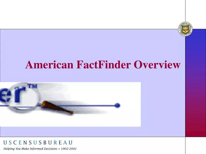 american factfinder overview