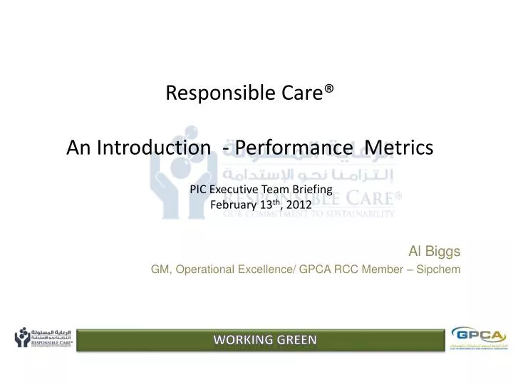 responsible care an introduction performance metrics