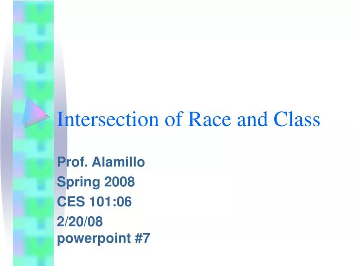 intersection of race and class