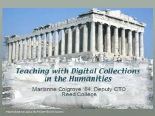 Teaching with Digital Collections in the Humanities