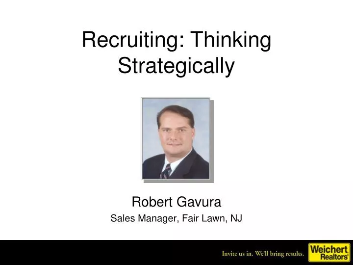 recruiting thinking strategically