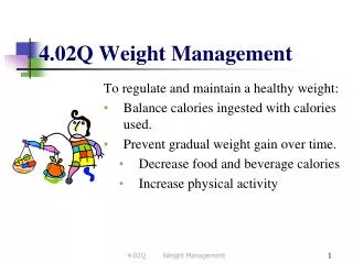 4.02Q Weight Management