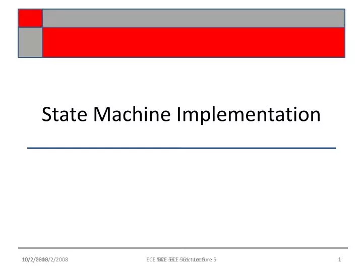 state machine implementation