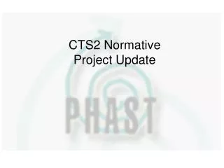 CTS2 Normative Project Update
