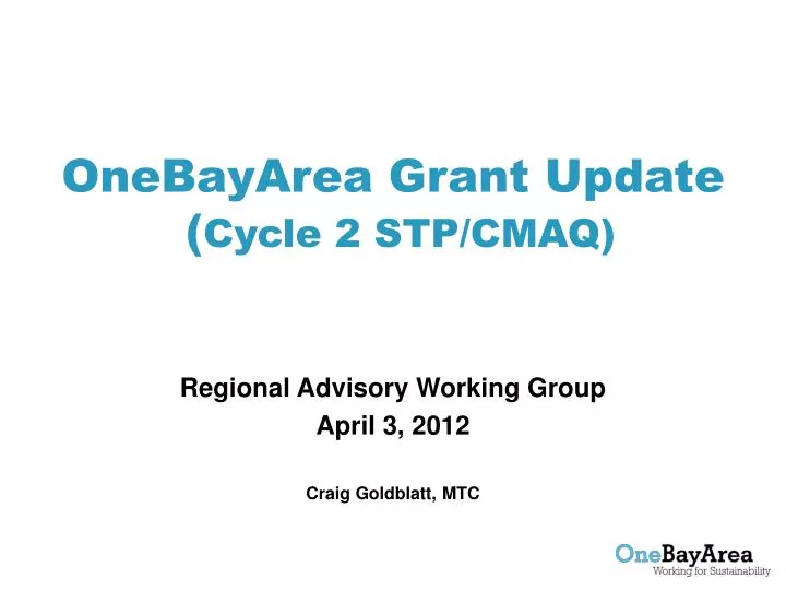 onebayarea grant update cycle 2 stp cmaq