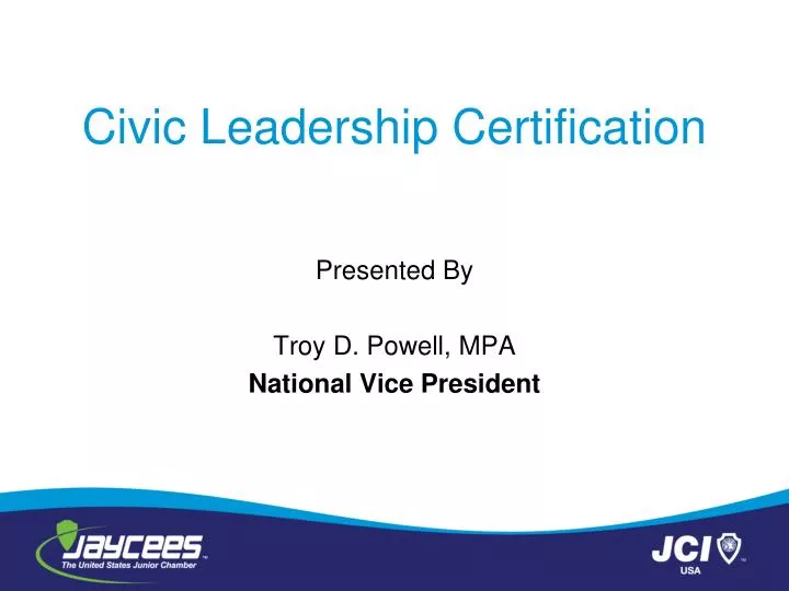 civic leadership certification