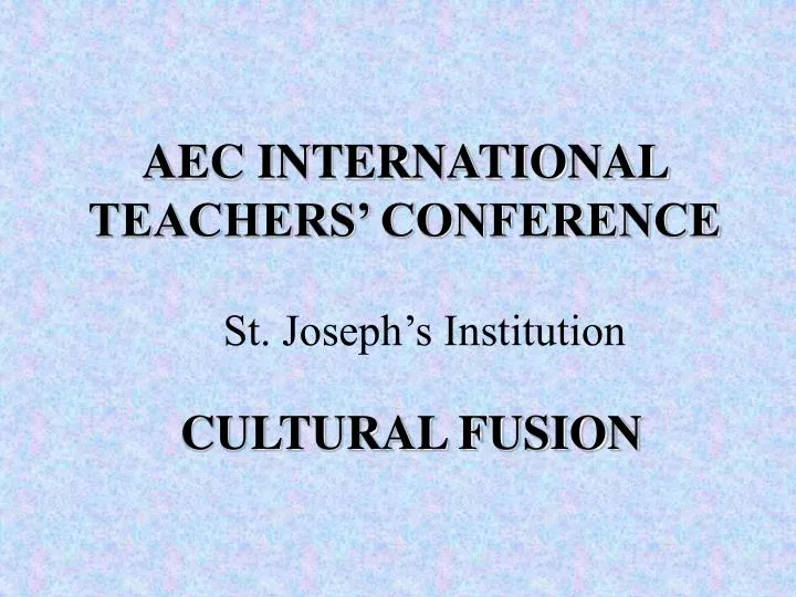 aec international teachers conference