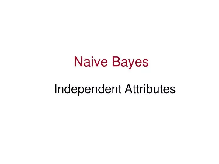 naive bayes