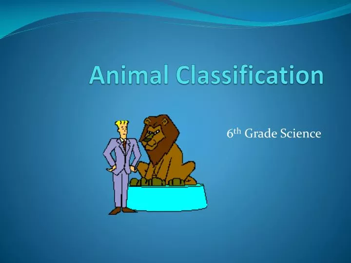 animal classification