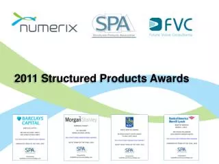 2011 Structured Products Awards