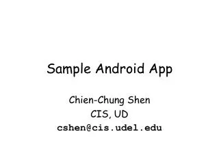 Sample Android App