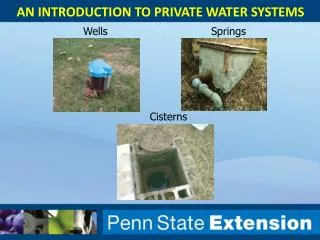 An introduction to Private Water Systems