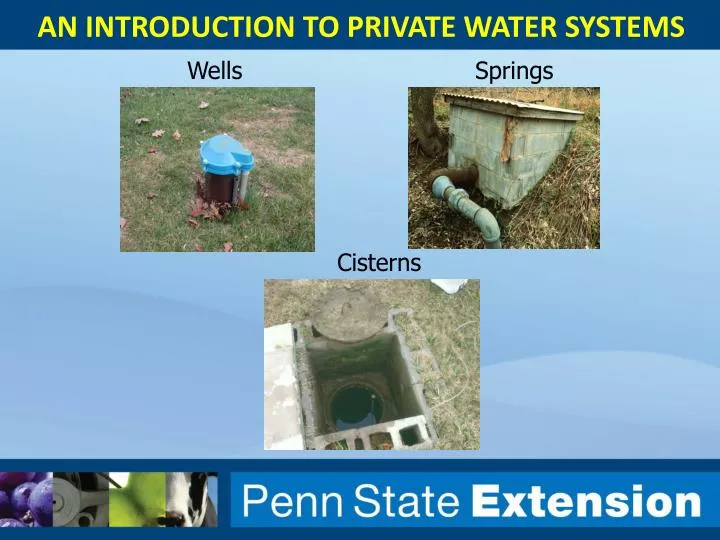 an introduction to private water systems
