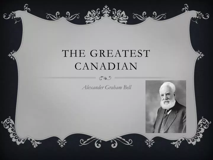 the greatest canadian