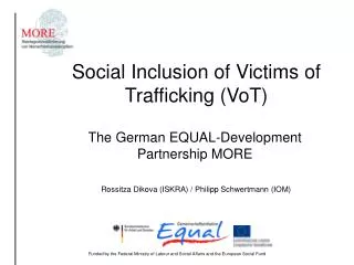 Social Inclusion of Victims of Trafficking (VoT)
